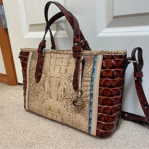 🌹🩸BRAHMIN SAND SANTANA MINI ASHER SATCHEL BAG🩸 - Picture 3 of 13